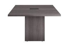 Gray Square Conference Table